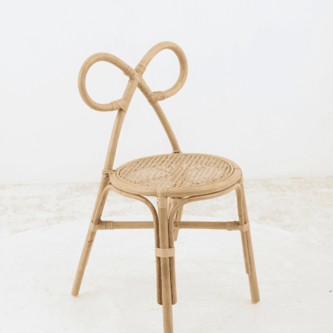 Rattan Bow Teen Chair