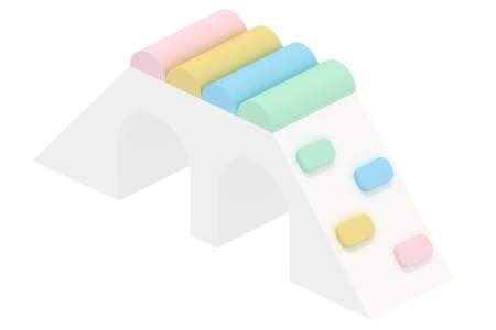 Pastel Double Tunnel Climber