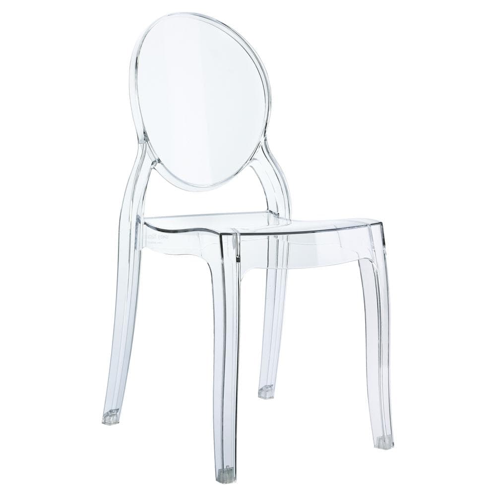 Kids Ghost Chair Clear - Armless