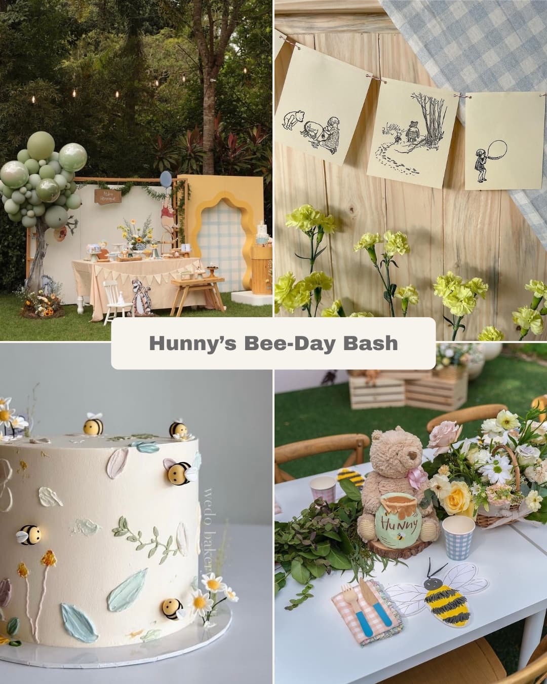 Hunny's Bee-Day Bash party styled by Bay Area Kids Rentals