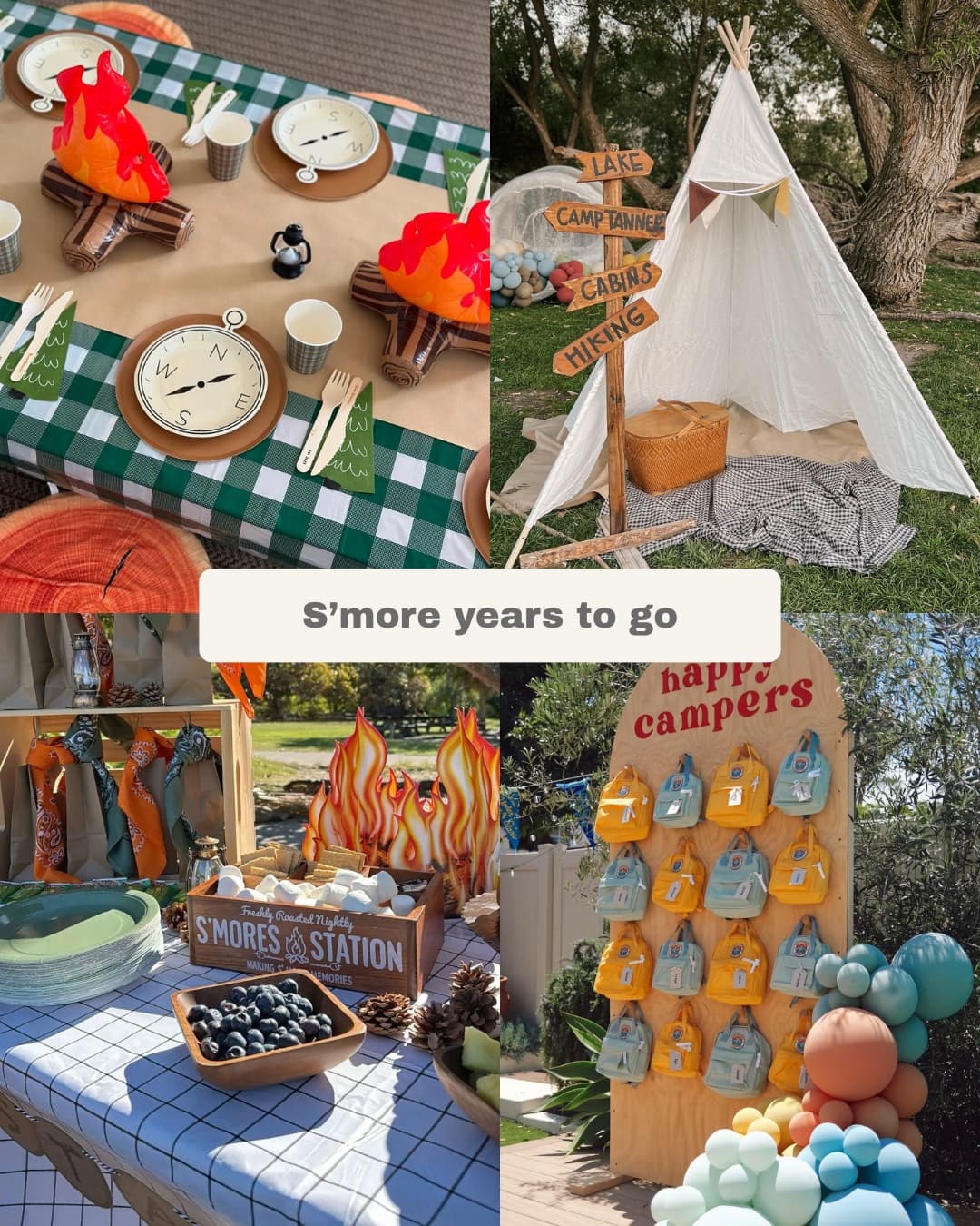 S'more Years To Go party styled by Bay Area Kids Rentals