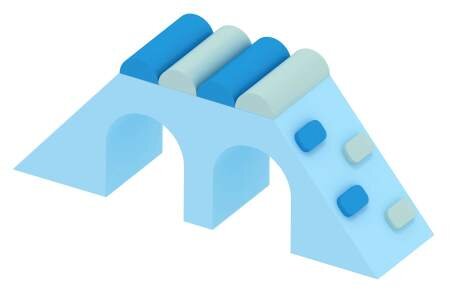 Blue Double Tunnel Climber