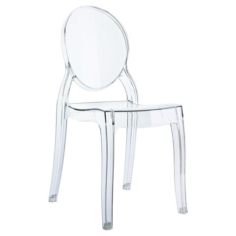Kids Ghost Chair Clear - Armless